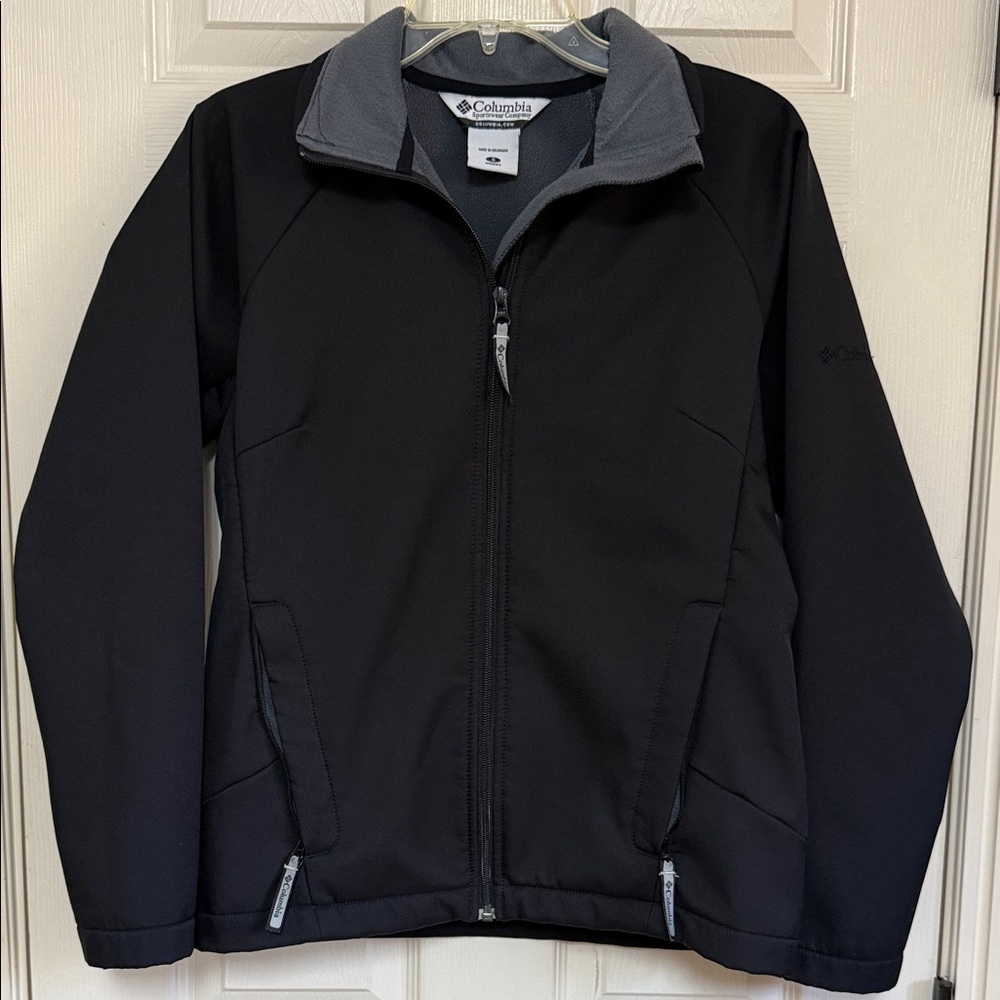 Columbia Black Jacket with Gray Trim